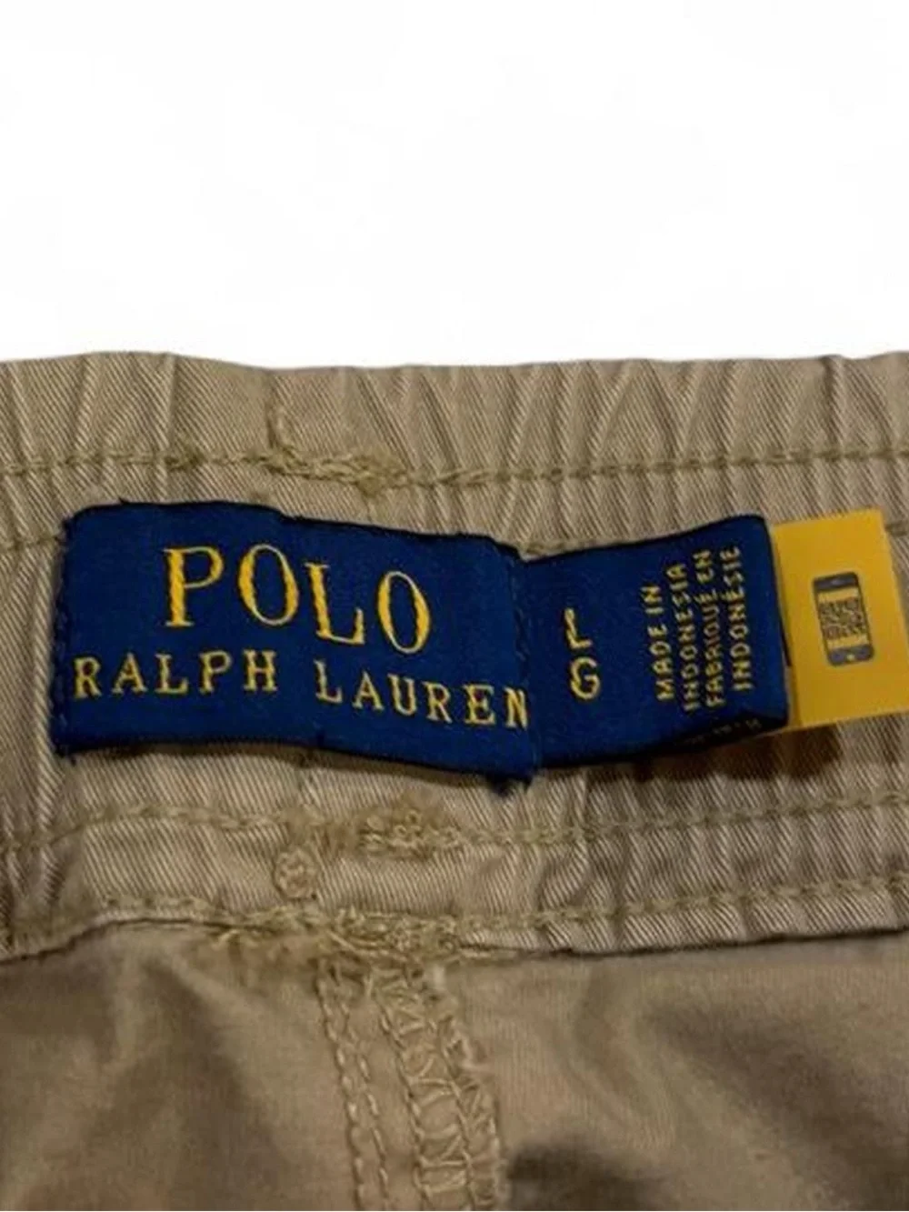 Polo Ralph Lauren tan cargo jogger pants